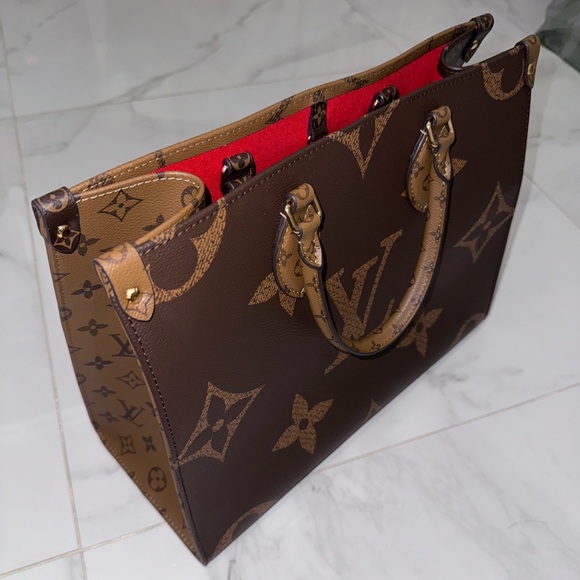 LV medium size leather tote bag - Picture 7 of 8